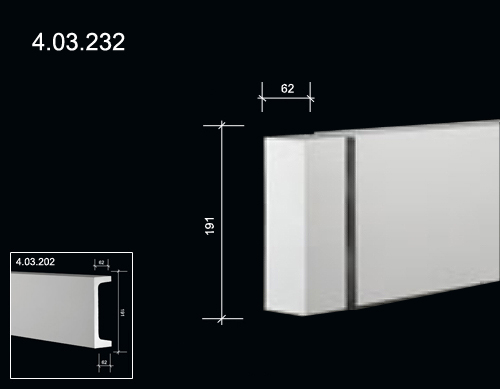 4.03.232  Polyurethane decorative elements