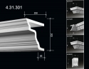 4.31.301 Polyurethane cornices with a smooth profile