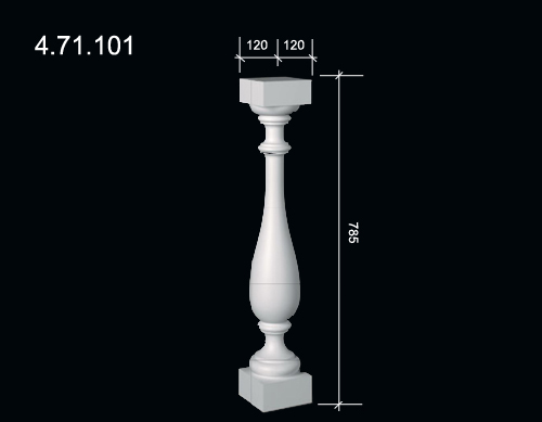 4.71.101 Poliuretāna balustrade