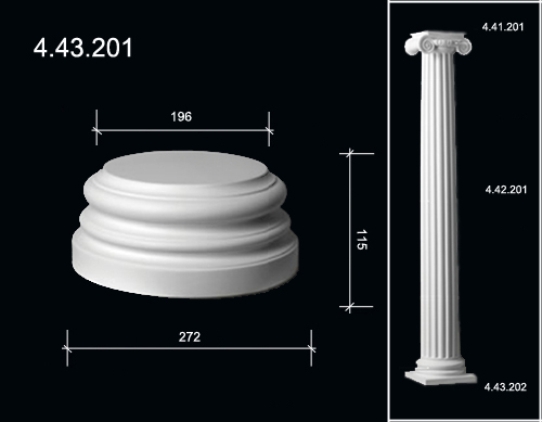 4.43.201 База колонны  из полиуретана
