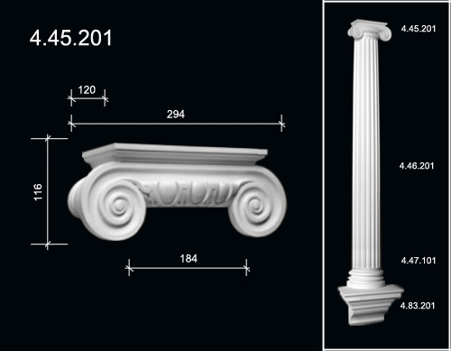 4.45.201 Капитель полуколонны  из полиуретана