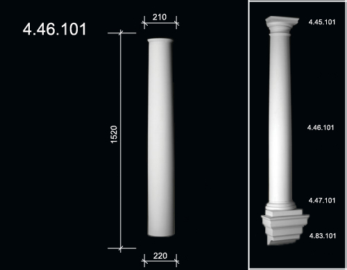4.46.101 Ствол полуколонны  из полиуретана
