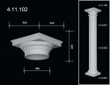 4.11.102 Poliuretāna kolonnas kapitelis