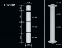 4.12.001 Polyurethane column  body 