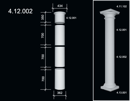 4.12.002 Poliuretāna kolonnas stabs