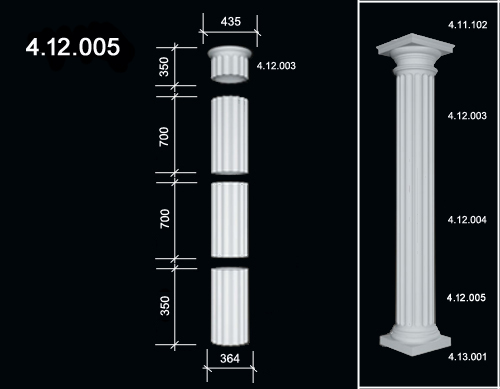 4.12.005 Ствол колонны  из полиуретана