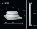 4.13.302 Polyurethane column base