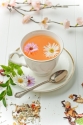 Tea with flowers