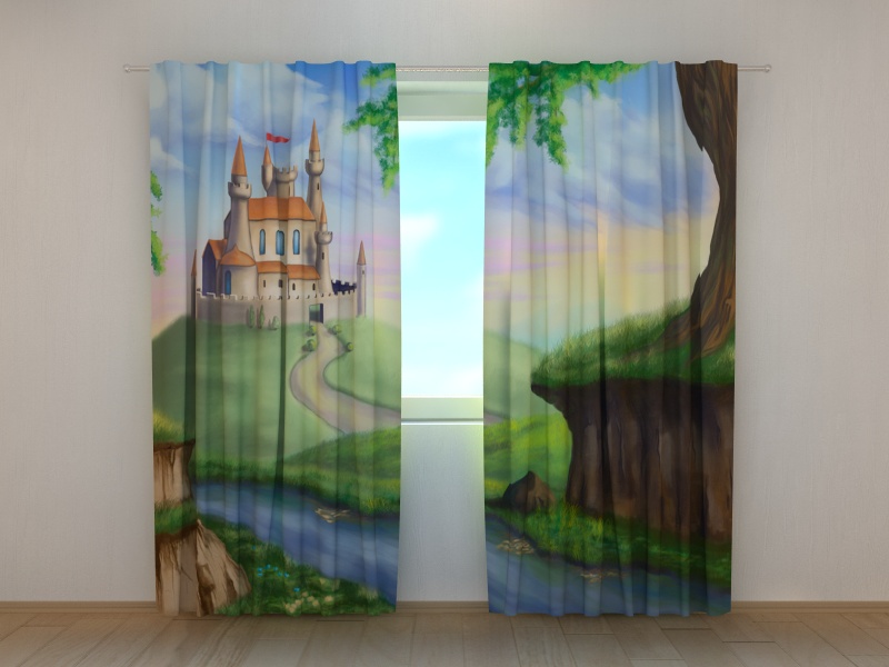 Photo curtains Castle for a Princess