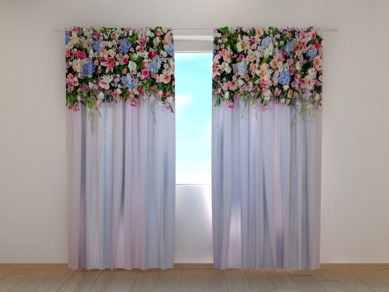 Photo curtains Flower Lambrequins. Fantasy