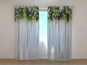 Photo curtains Flower Lambrequins. Blue Clouds