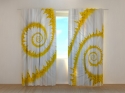 Photo curtains Snail Chamomiles