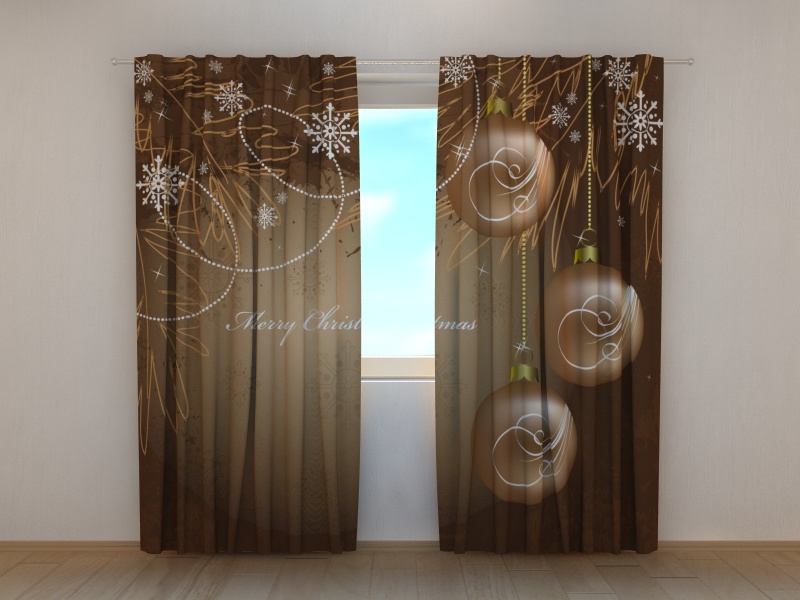 Photo curtains Snowflakes