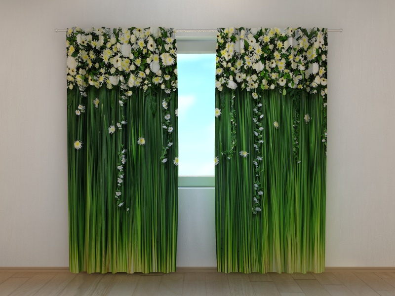 Photo curtains Flower Lambrequins Freshness of Spring