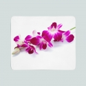 Флисовый плед Пурпурно-малиновая орхидея