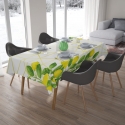 Tablecloth Watercolour Lemons on Golden Pattern