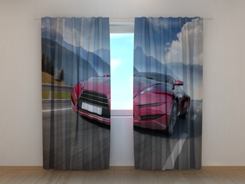 Photo curtains Supercar 2