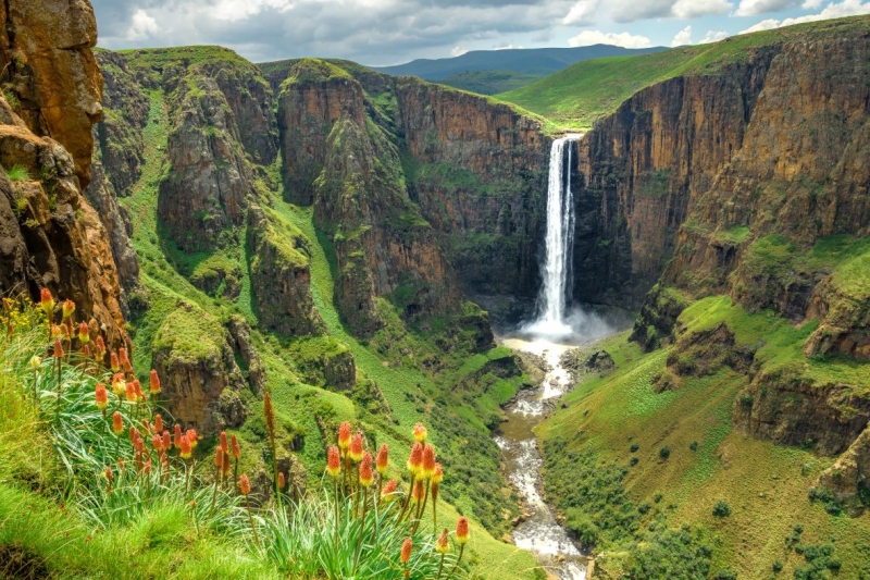 Maletsunyane Falls in Lesotho Africa