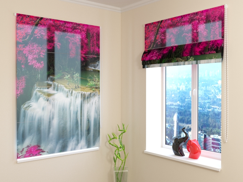 Roman Blind Flowers at the Waterfall