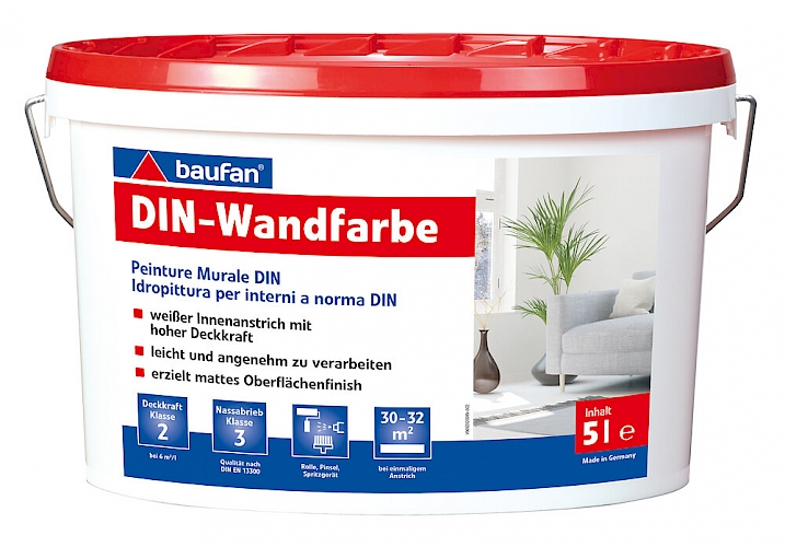 DIN-Wandfarbe