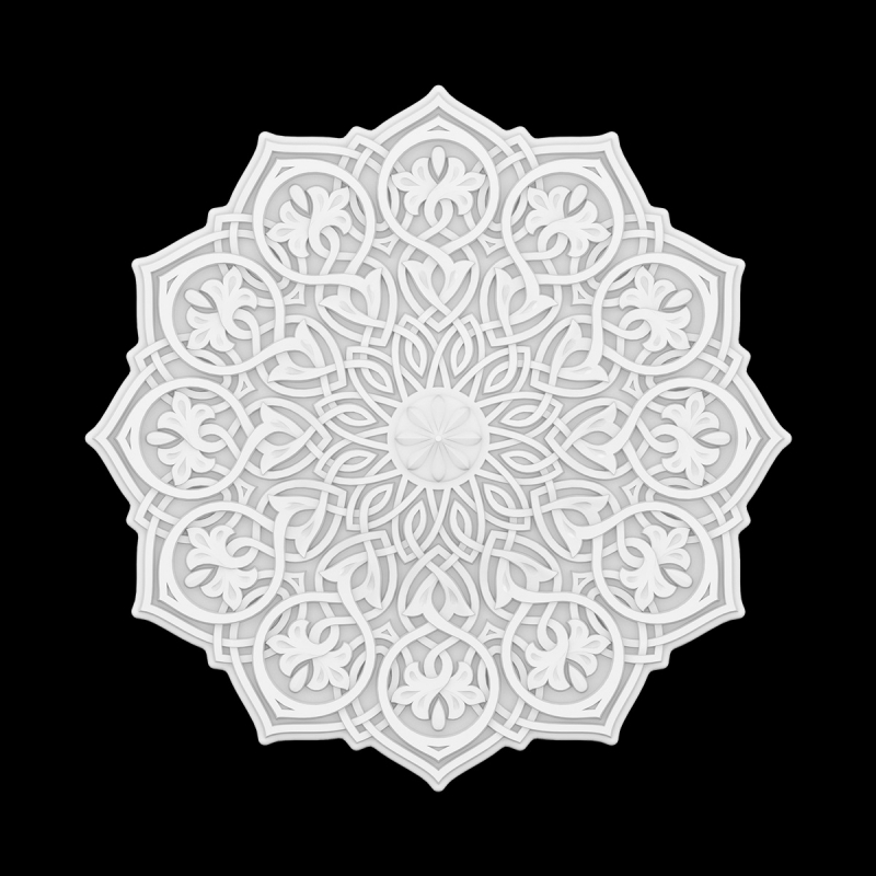 1.56.502 Polyurethane ceiling rosette