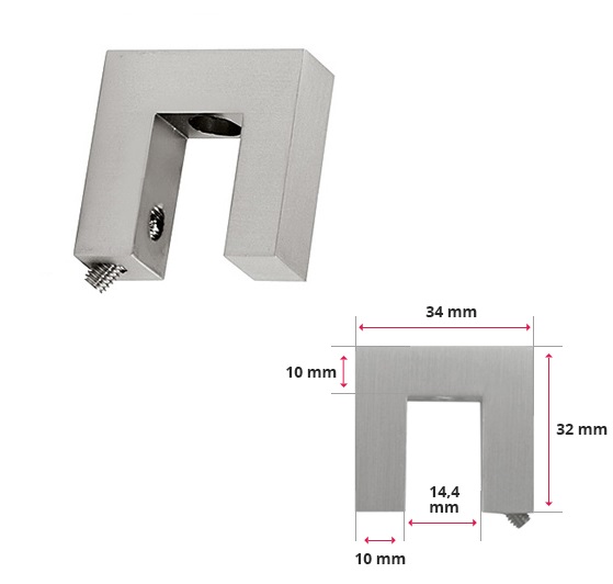 Ceiling bracket for aluminum cornice  SQUARE LINE 