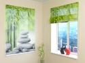 Roman Blind Bamboo and Stones 2