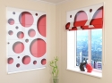 Roman Blind Red style