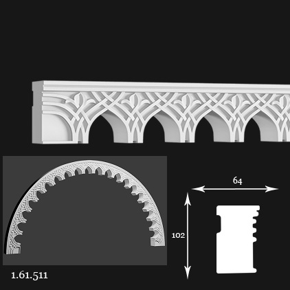 1.61.511 Polyurethane framing of arches