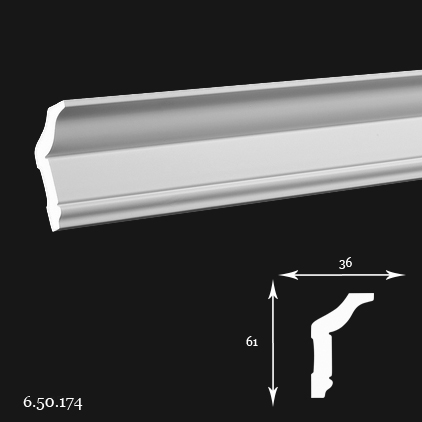 6.50.174 Polyurethane cornice