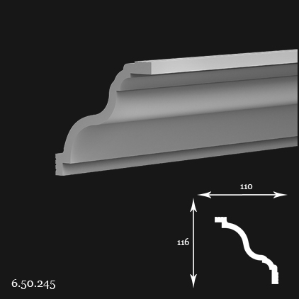 6.50.245 Polyurethane cornice