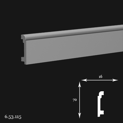 6.53.115 Polyurethane floor plinth