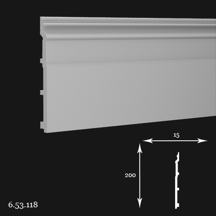 6.53.118 Poliuretāna grīdlīstes