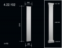 4.22.102 Polyurethane facade pilasters