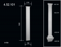 4.52.101 Polyurethane facade pilasters