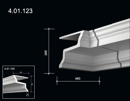 4.01.123  Polyurethane decorative elements