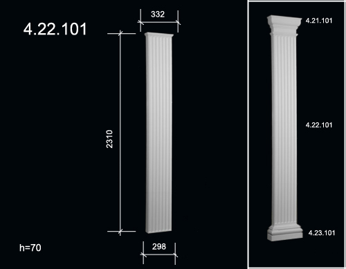 4.22.101 Polyurethane facade pilasters